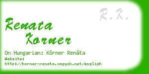 renata korner business card